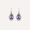 The Violet Raindrop Earrings