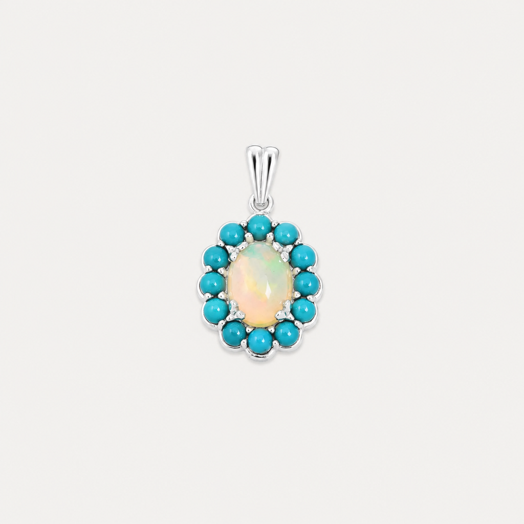The Opal Halo Pendant