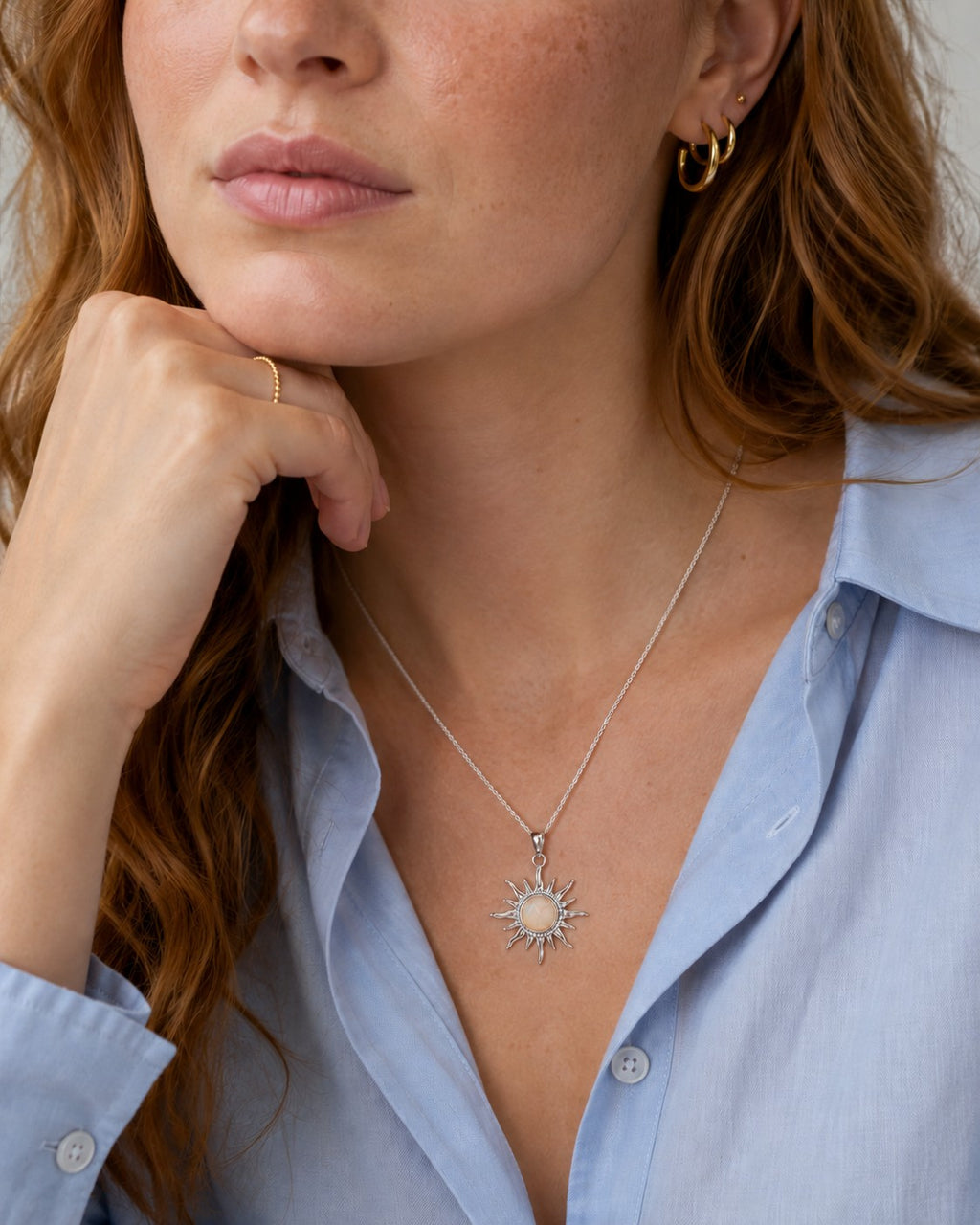 The Sunburst Opal Pendant