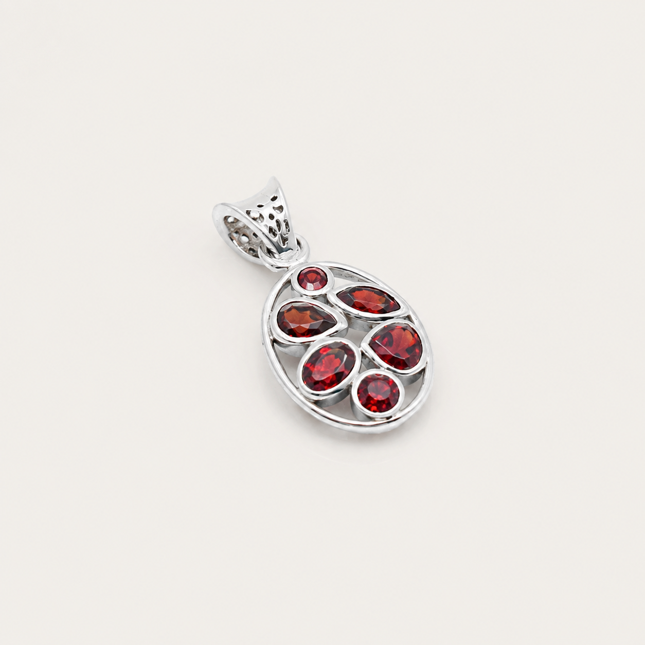 The Garnet Cluster Pendant
