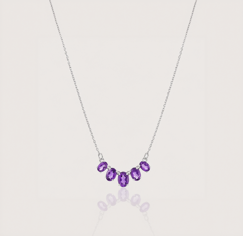 The Violet Arc Amethyst Necklace