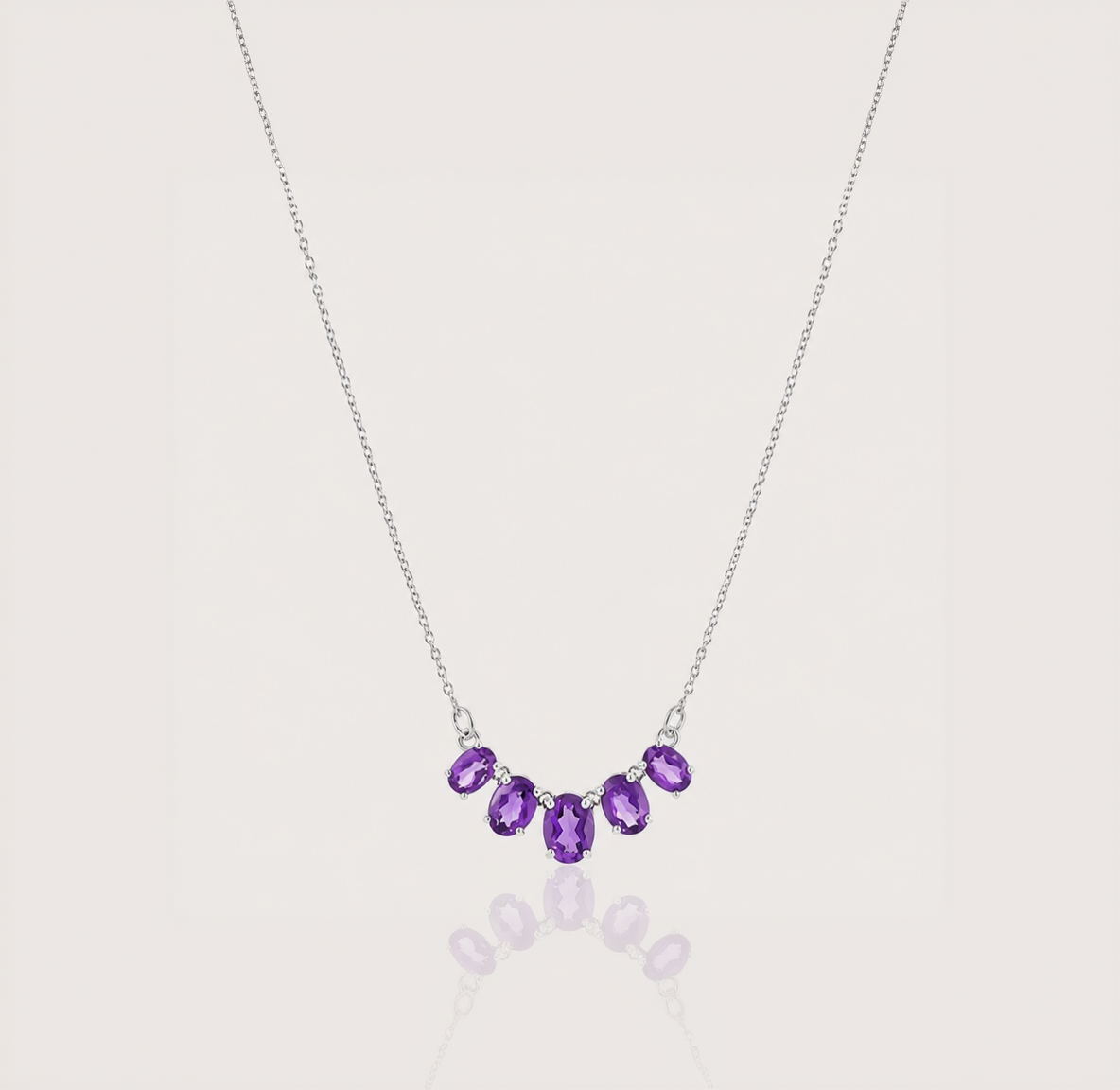 The Violet Arc Amethyst Necklace