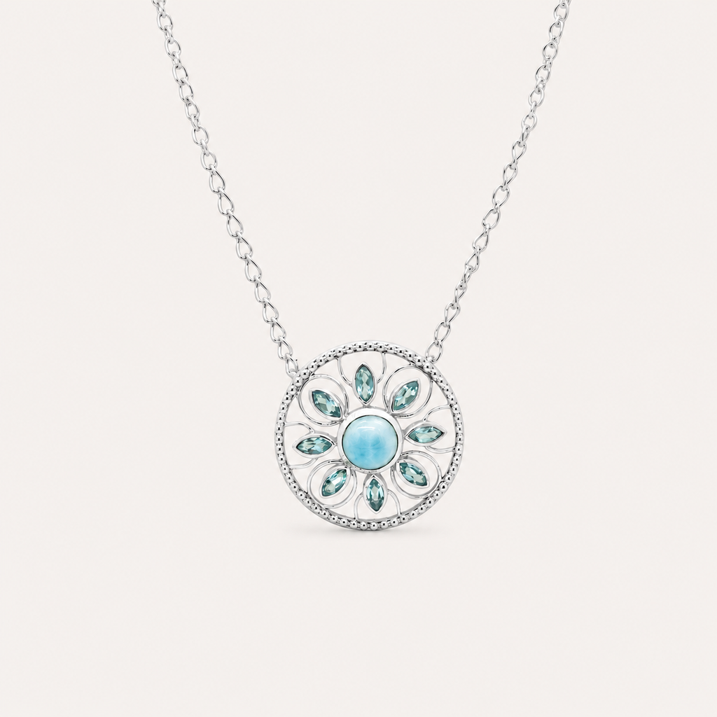 The Azure Mandala Necklace