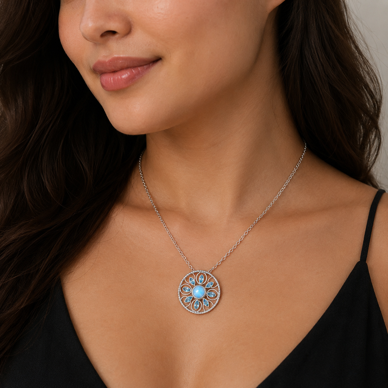 The Azure Mandala Necklace
